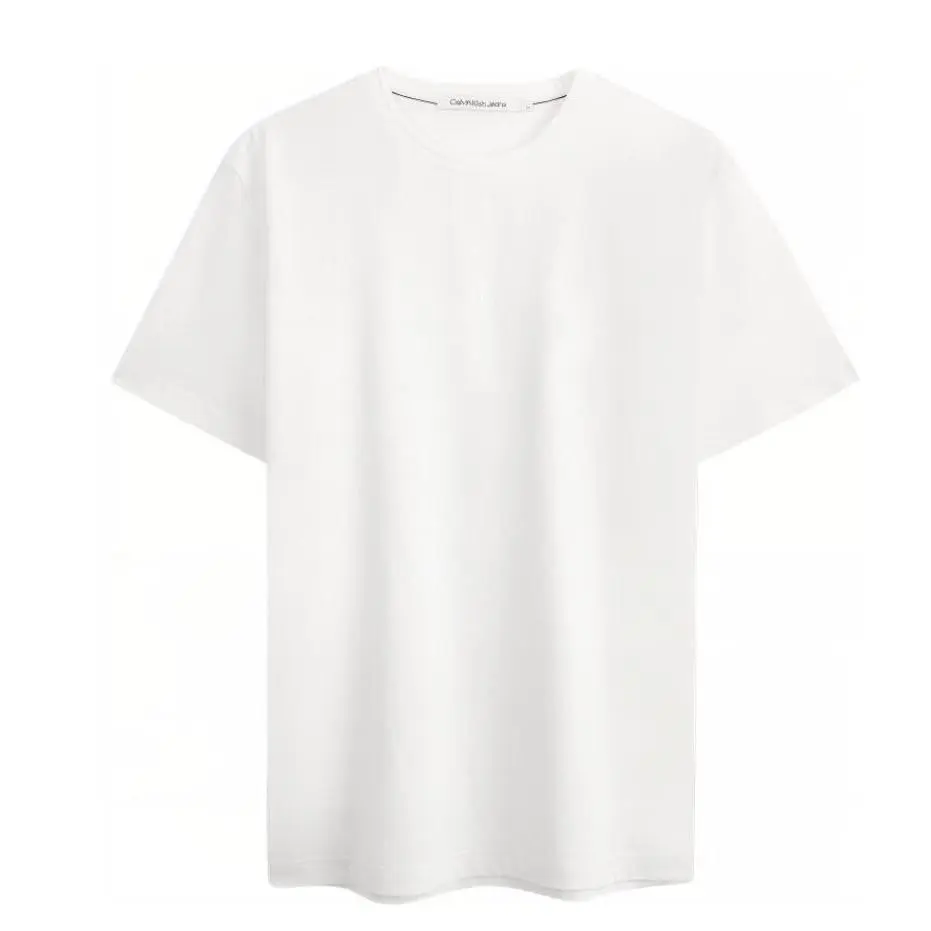 Calvin Klein T-Shirts Men's White Crew Neck Straight Fit