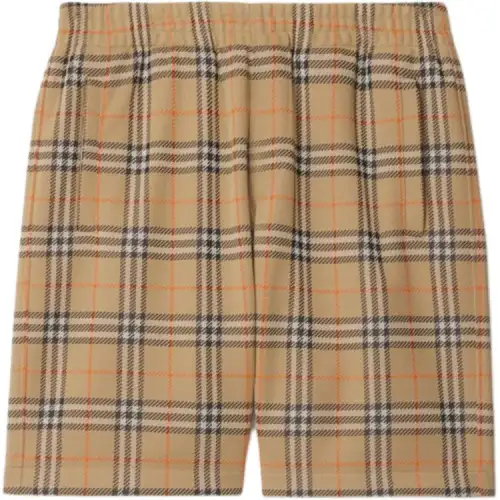 Burberry Checked Jersey Shorts