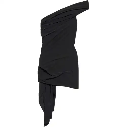 Balenciaga Twisted Mini Dress Black
