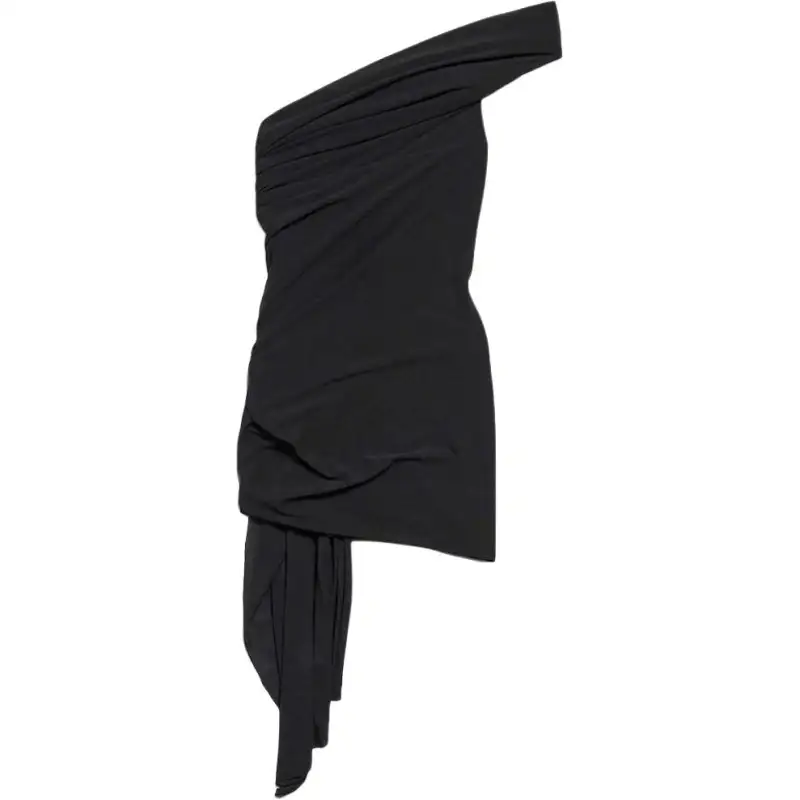 Balenciaga Twisted Mini Dress Black