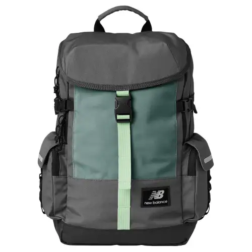 New Balance Polyester Backpack Unisex Green & Gray