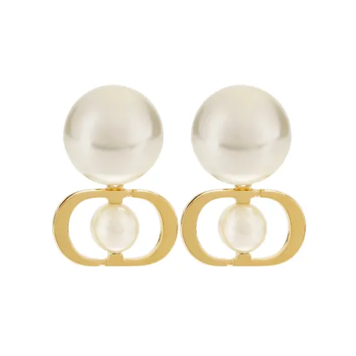 DIOR Brass Earrings Women's Gold