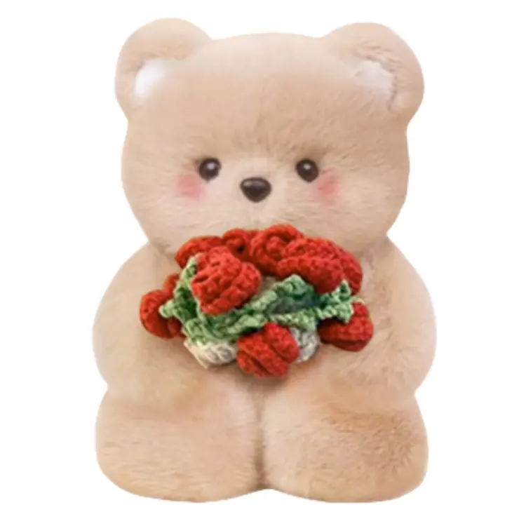 Toy, appeases plush rag doll, with little bears, accompany and appease
