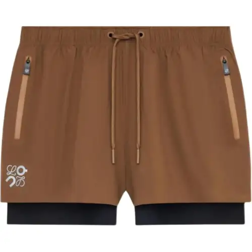 LOEWE x On SS25 Casual Shorts Women's Milk Candy