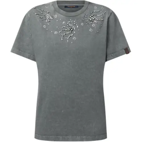 LOUIS VUITTON Rhinestone Swirl T Shirt
