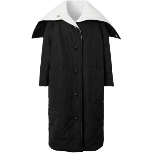 Burberry Coats Men's Black Moderate Straight Fit