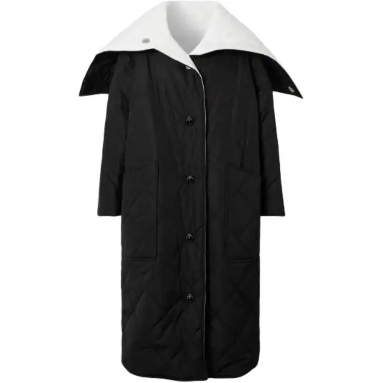 Burberry Coats Men's Black Moderate Straight Fit
