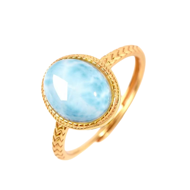 Small design organic ring with stone, Birthday gift, light luxury style, high-quality style, with gem
