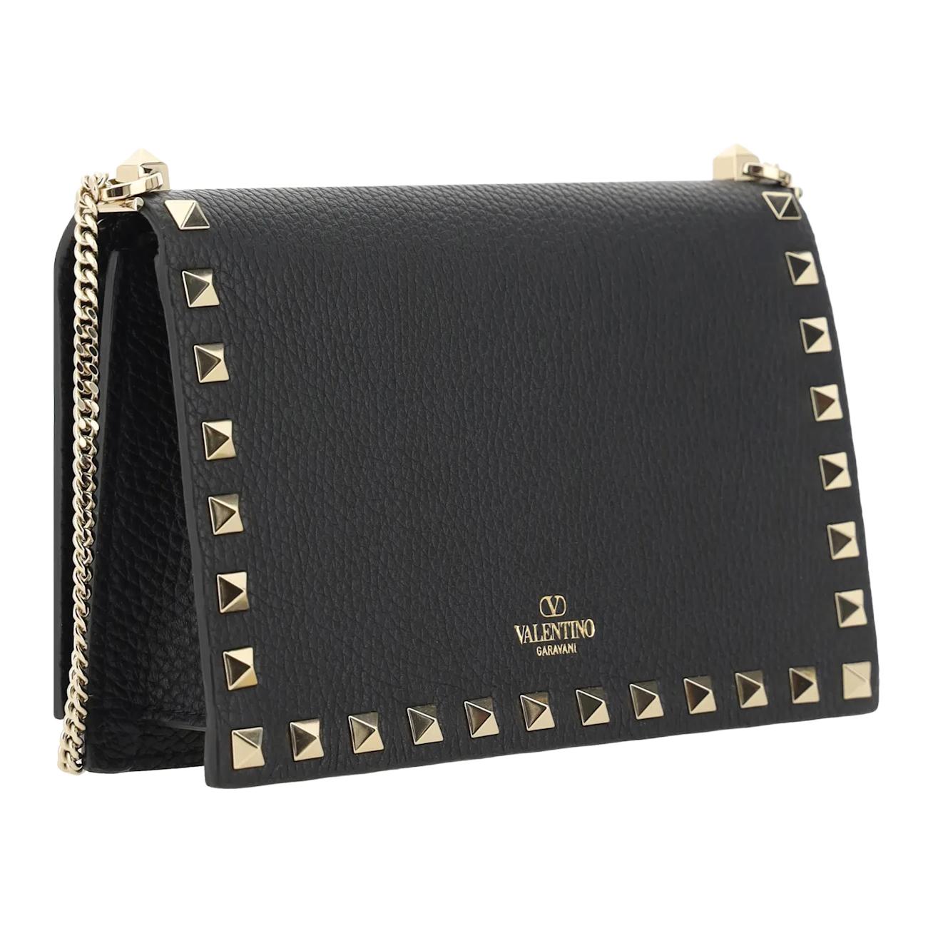 Женская сумка Valentino Garavani Rockstud (черная) — фото 3