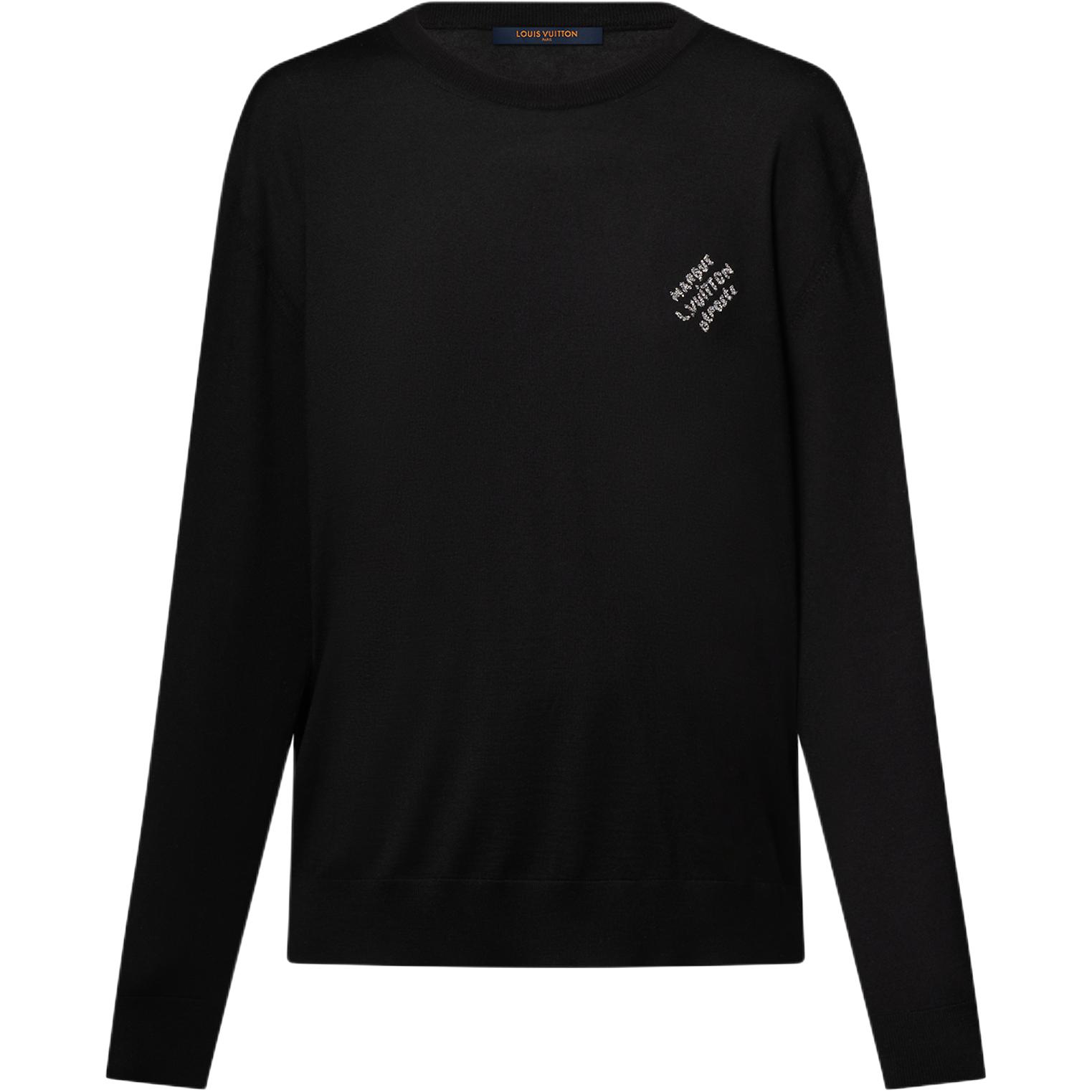 Lv Embroidered Signature Pullover
