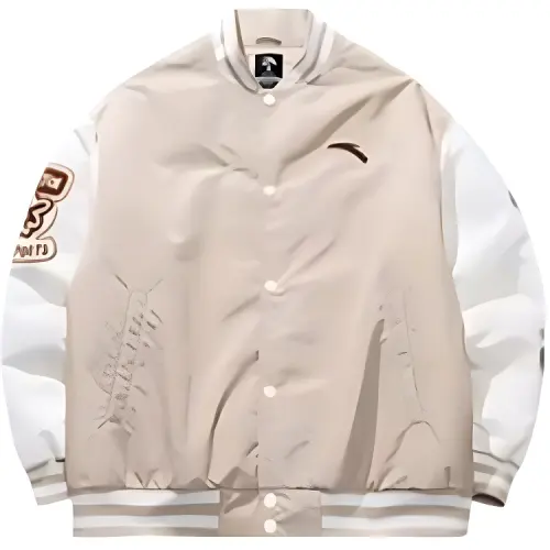 Anta Life Collection Puffer Jacket Unisex Nude Khaki