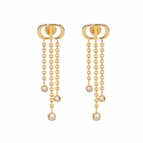 DIOR Metal Earrings Women's Gold