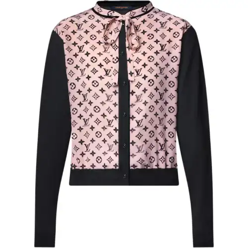 LOUIS VUITTON Monogram Front Cardigan