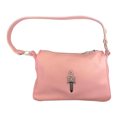 Chrome Hearts Leather Shoulder Bag, Handbag, Shoulder Bag Women's Pink