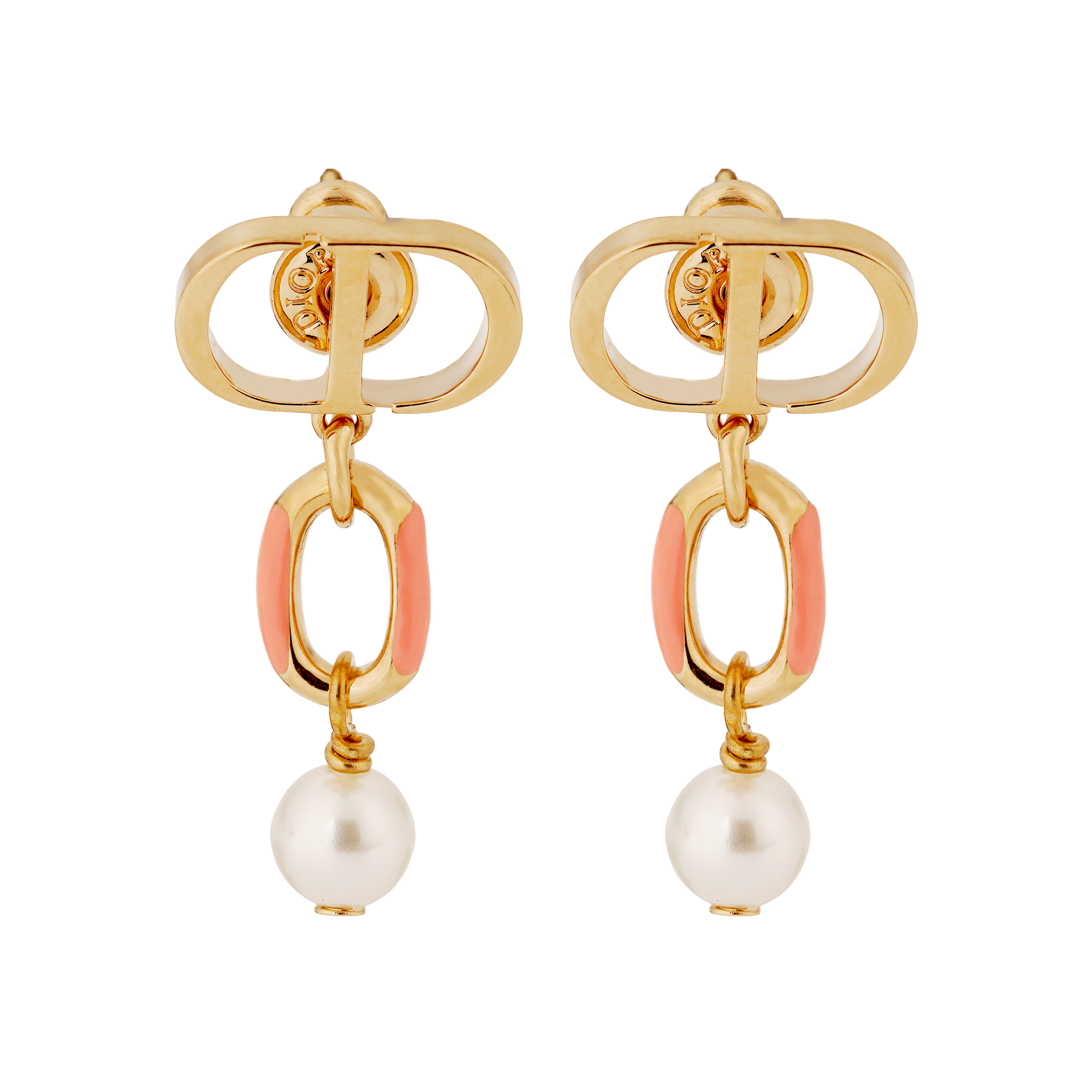 Женские серьги Dior Pearl Earrings (золотые)