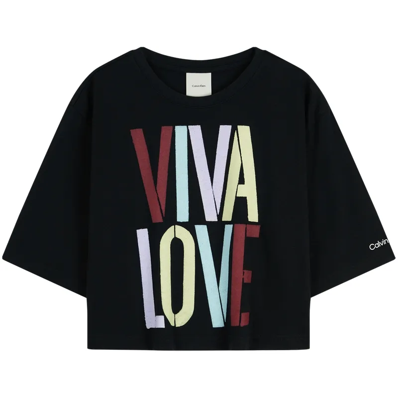 CALVIN KLEIN Rainbow Series T Shirt Women's