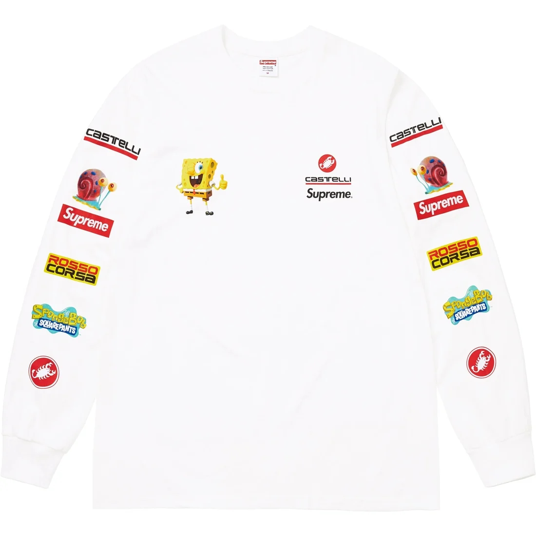 Supreme x SPONGEBOB SQUAREPANTS x CASTELLI SS25 WEEK11 Racing L/S