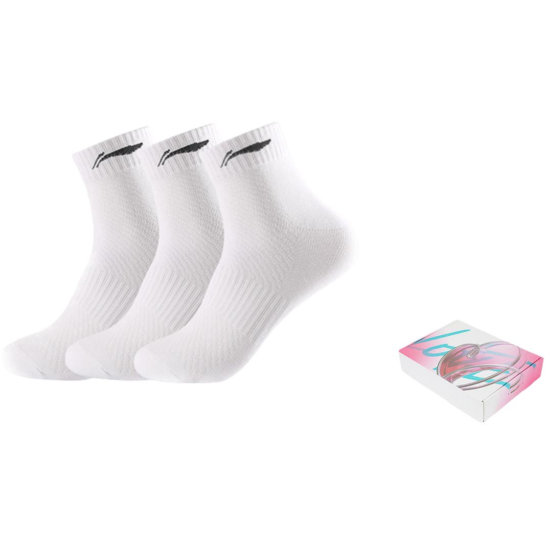 Li Ning Crew Socks Unisex 3 Pack