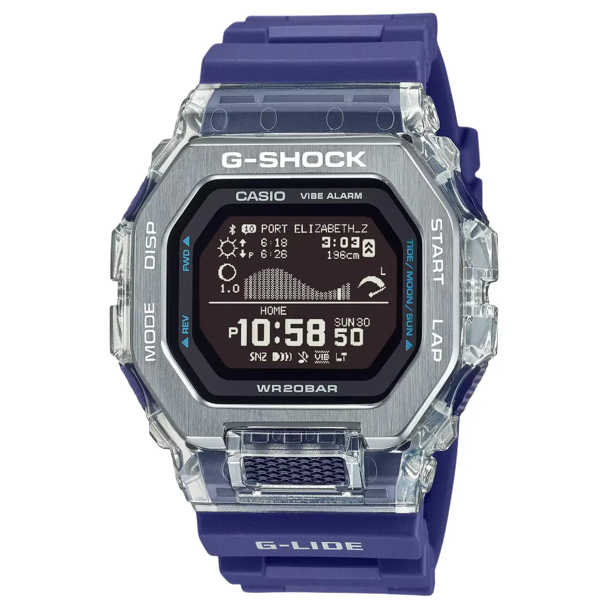 CASIO GBX 100 Collection 200m Waterproof Quartz Movement Watch Unisex Black Dial