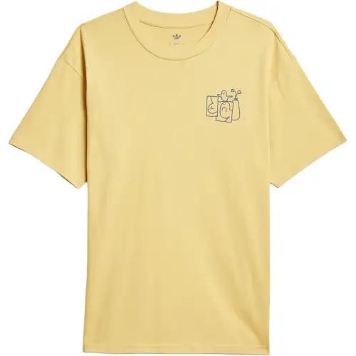 Adidas Originals Shmoofoil STAIRS T SHIRT T Shirt Unisex Yellow