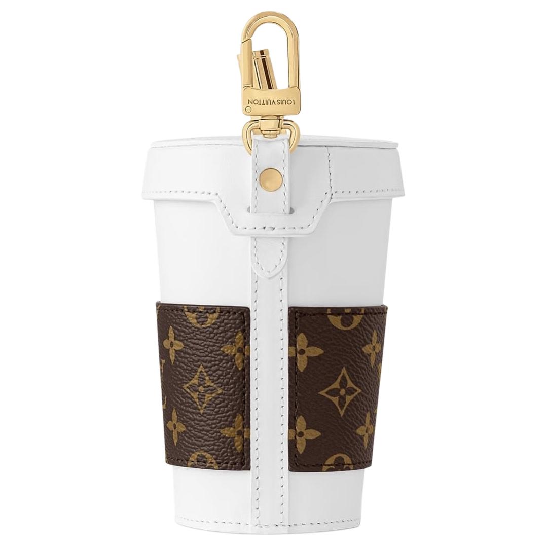 Чехол для стакана Louis Vuitton (бело-коричневый) — фото 2