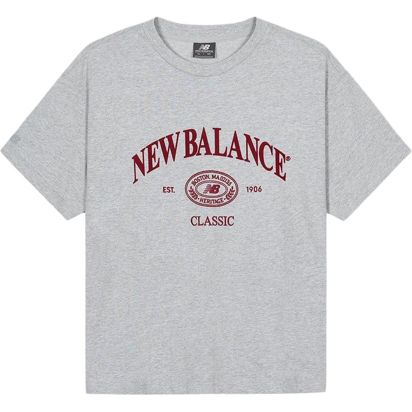 Футболка New Balance с логотипом (серая)