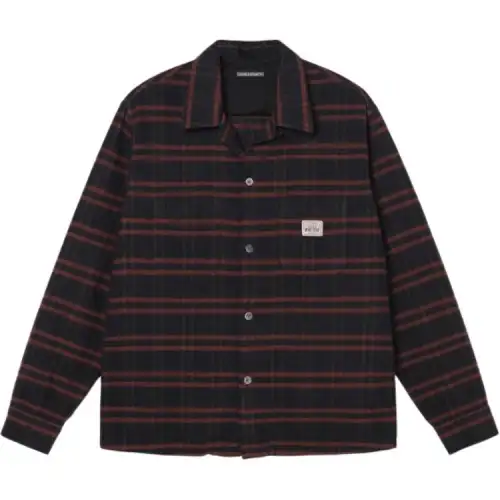 Stussy X OUR LEGACY Shirts Men's Dark Red Pointed Collar Moderate Other