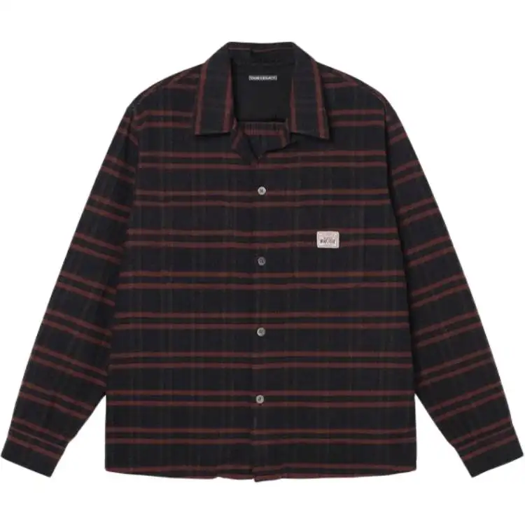 Stussy X OUR LEGACY Shirts Men's Dark Red Pointed Collar Moderate Other