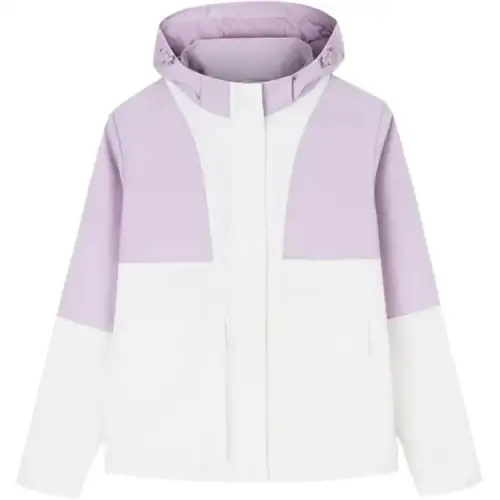 Anta x ZHONGGUOGUOJIADILI,LIANMINGKUAN Trench Coat Women's Papyrus White/Rattan Flower Purple