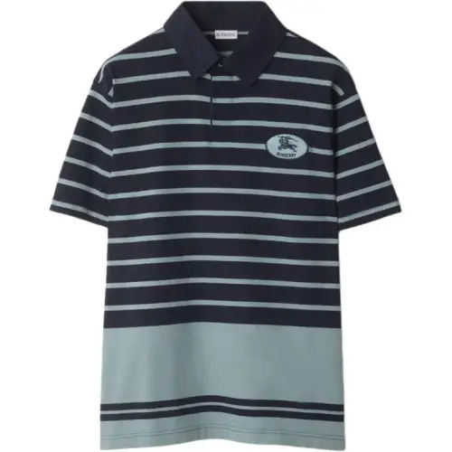 Burberry striped cotton polo shirt