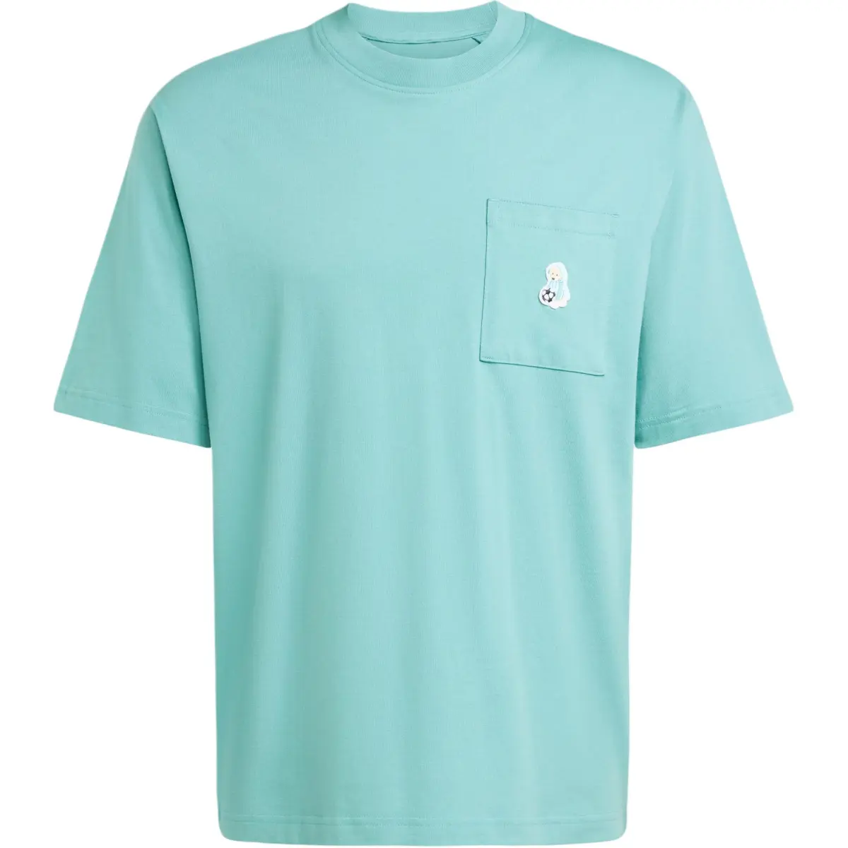 Adidas SS25 DOG SOCCER PATCH POCKET T SHIRT T Shirt Men's Powder Green