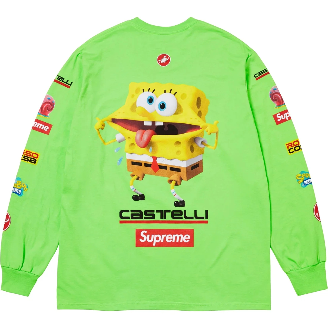 Supreme x SPONGEBOB SQUAREPANTS x CASTELLI SS25 WEEK11 Racing L/S