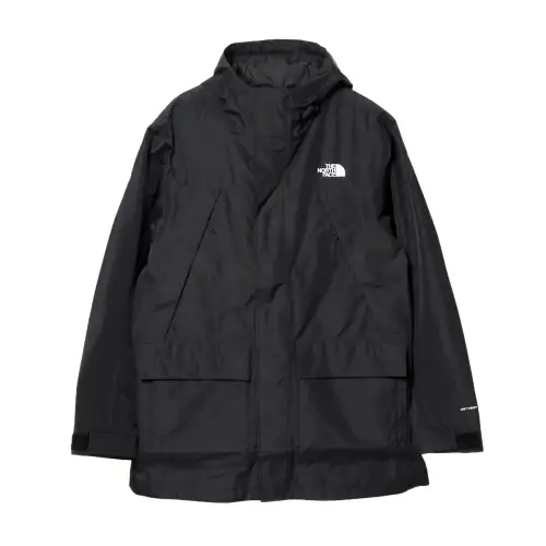 THE NORTH FACE Coats Men's Black Hooded Moderate Straight Fit