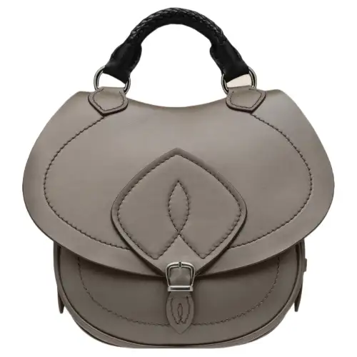 Maison Margiela Leather Portable Crossbody Bag, Shoulder Bag Women's Dark Gray