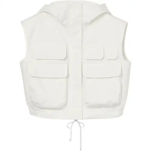 GUCCI Light Cotton Canvas Gilet With Embroidery