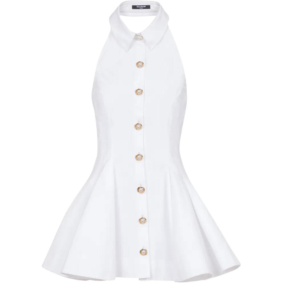 Женское платье Balmain (белое)