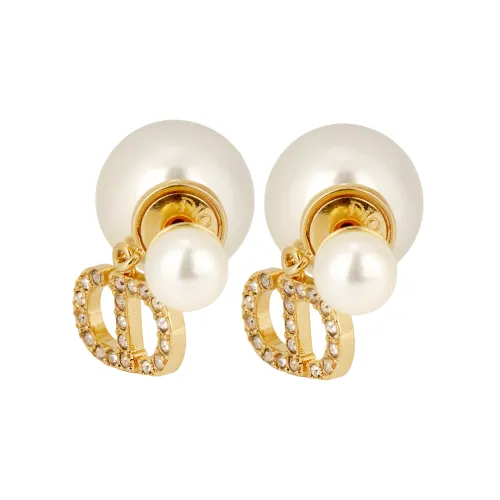 DIOR Metal Earrings Women's Gold