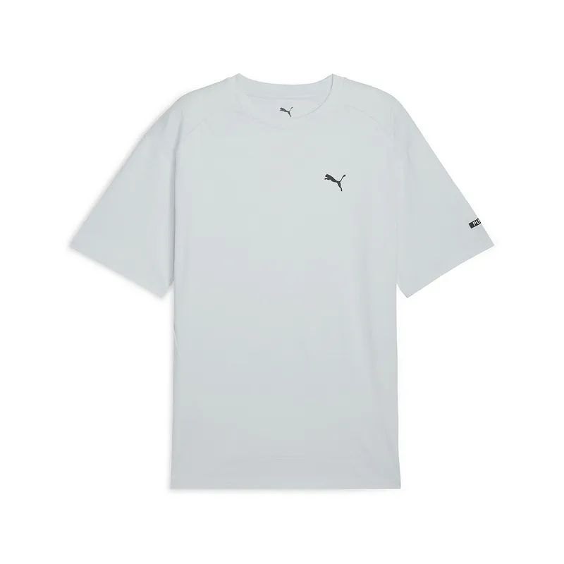 PUMA T-Shirts Men's Blue Gray Crew Neck Moderate