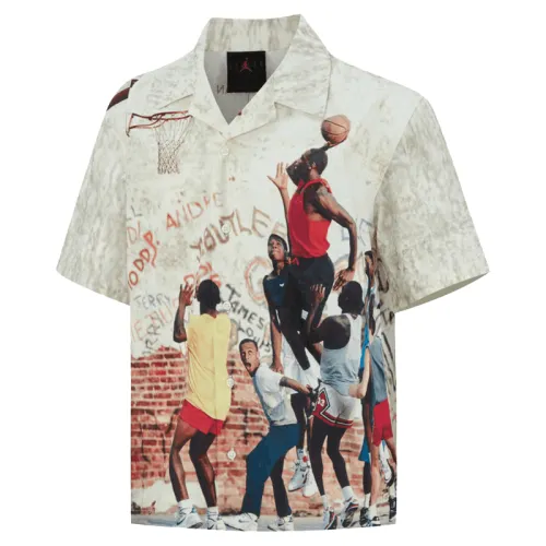 Jordan Shirts Men's White Lapel Moderate Other