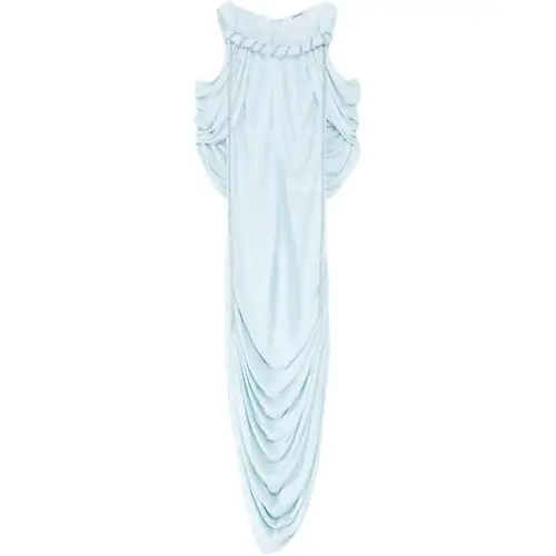LOEWE Sleeveless Dresses Women's Light Blue Square Collar Moderate