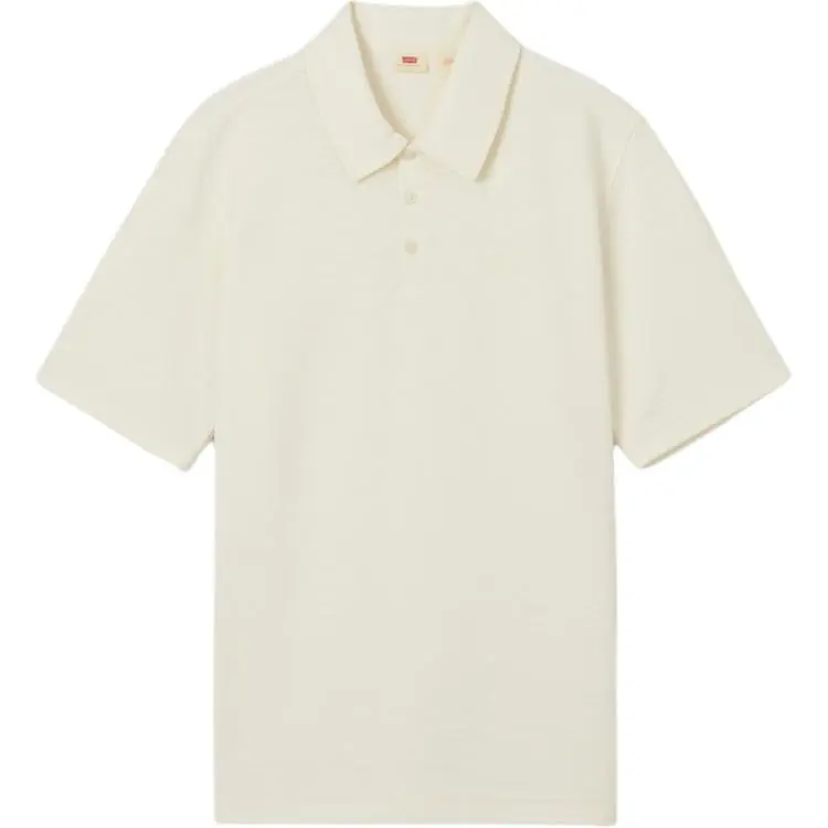 Levi's Polo Shirts Men's Beige Polo Collar Moderate Straight Fit