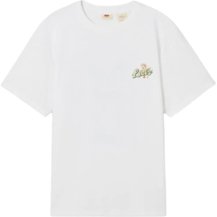 Levi's T-Shirts Men's White Crew Neck Moderate