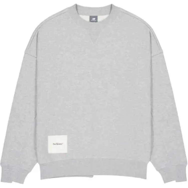 New Balance NB Grey SS25 Sweatshirt Men's Light Gray