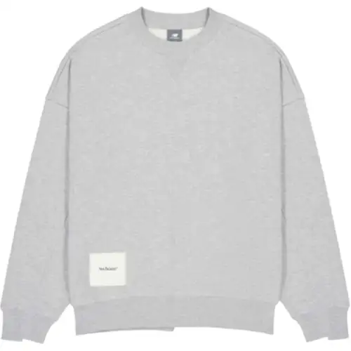 New Balance NB Grey SS25 Sweatshirt Men's Light Gray
