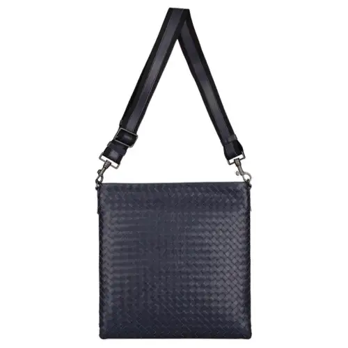 Bottega Veneta Casual Sheepskin Shoulder Bag Men's Dark Blue