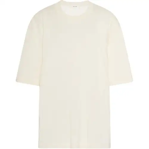 THE ROW T Shirts Men's White Crew Neck Moderate Straight Fit