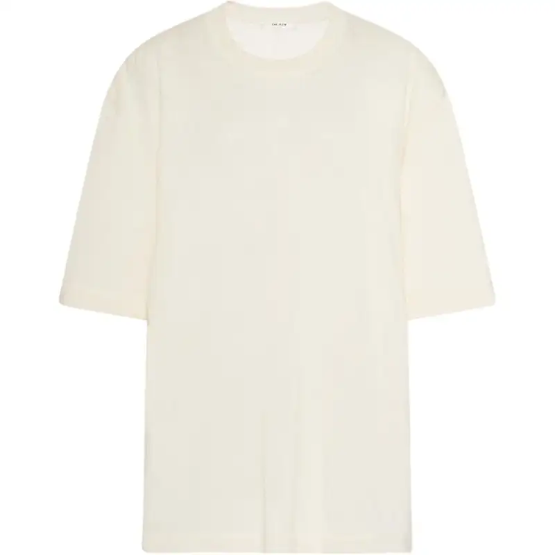 THE ROW T Shirts Men's White Crew Neck Moderate Straight Fit