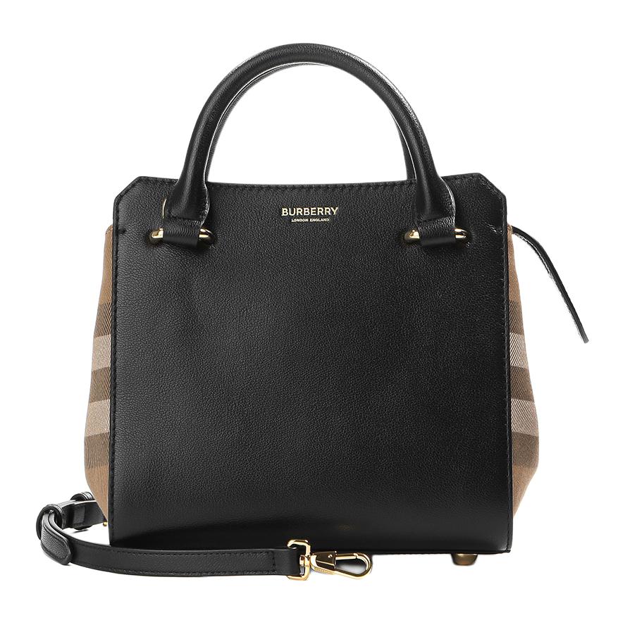 Женская сумка Burberry Лого (черная)