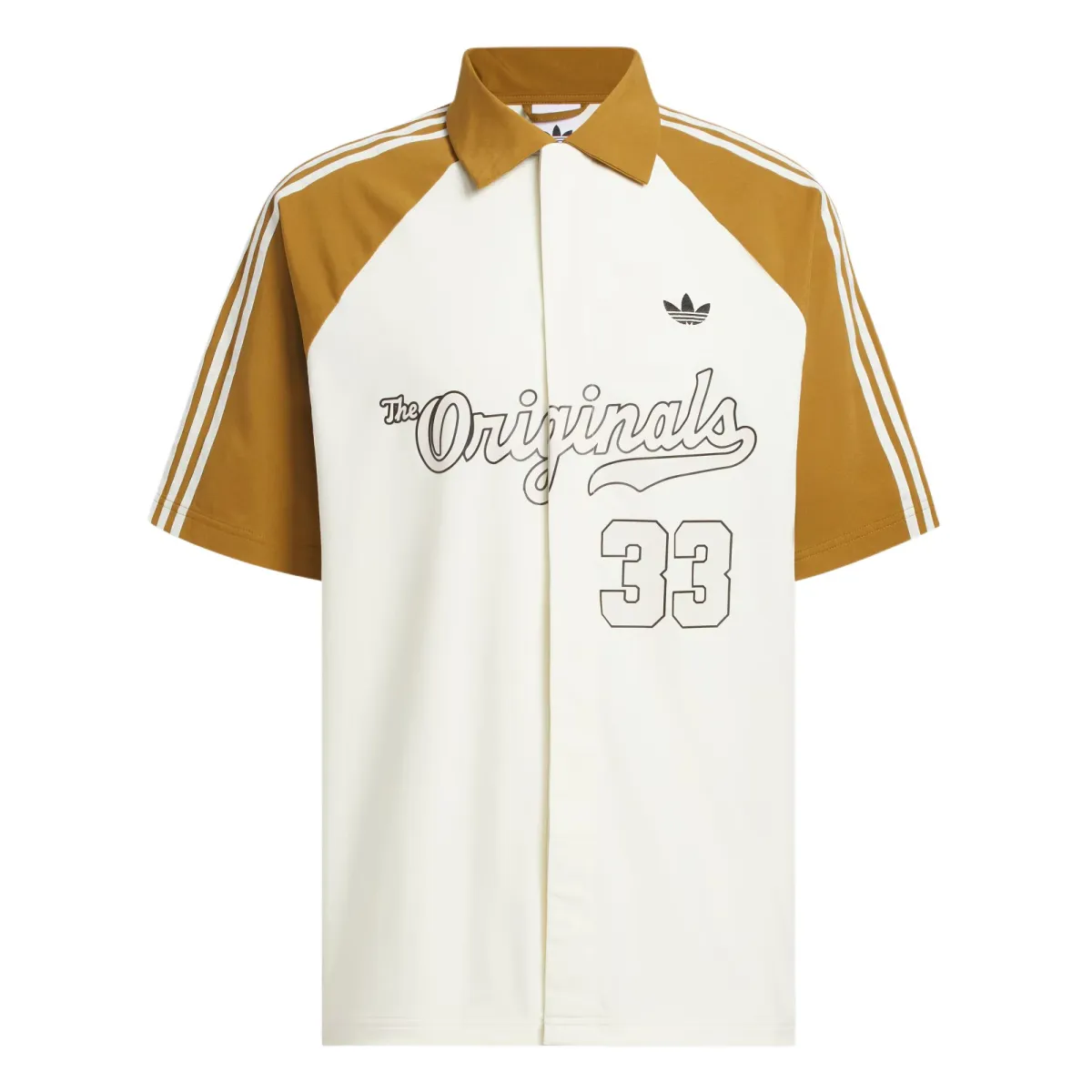 Adidas Originals Top WINTER SHOOTER LONG SLEEVE Shirt Unisex Ivory White/Bronze Strata/Black