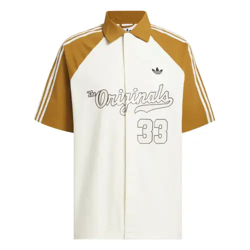 Adidas Originals Top WINTER SHOOTER LONG SLEEVE Shirt Unisex Ivory White/Bronze Strata/Black